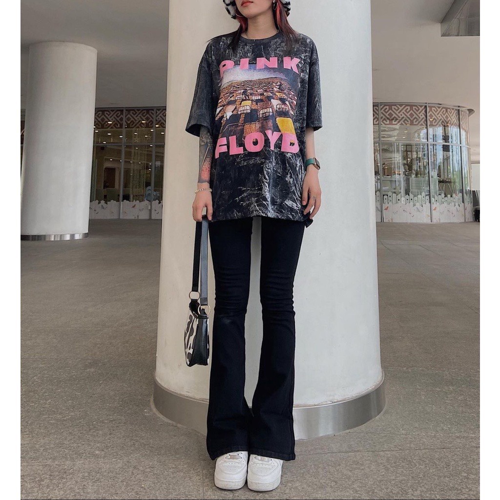 Quần Jean Nữ Ống Loe Lưng Cao Chất Bò Dáng Ôm Skinny, Quần Jean Cạp Cao Ống Đứng Loe Nhẹ Form Hàn 046 532