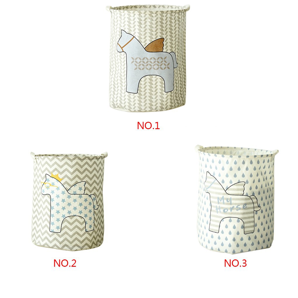 Giỏ Đựng Quần Áo Giặt Ủi, Đồ Chơi Trẻ Em Hình Trụ, Gấp Được