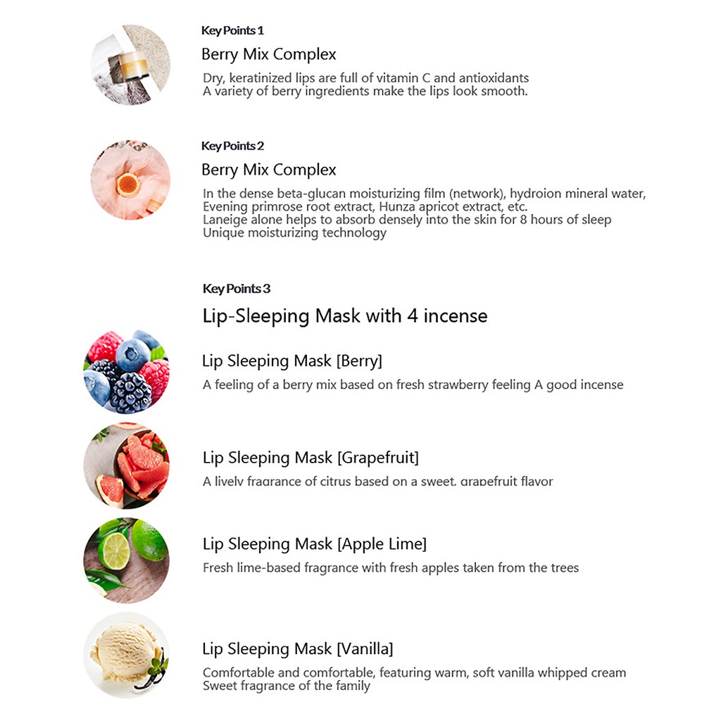 (hàng Mới Về) Mặt Nạ Ngủ Cho Môi Laneige 3gr Cao Cấp | BigBuy360 - bigbuy360.vn