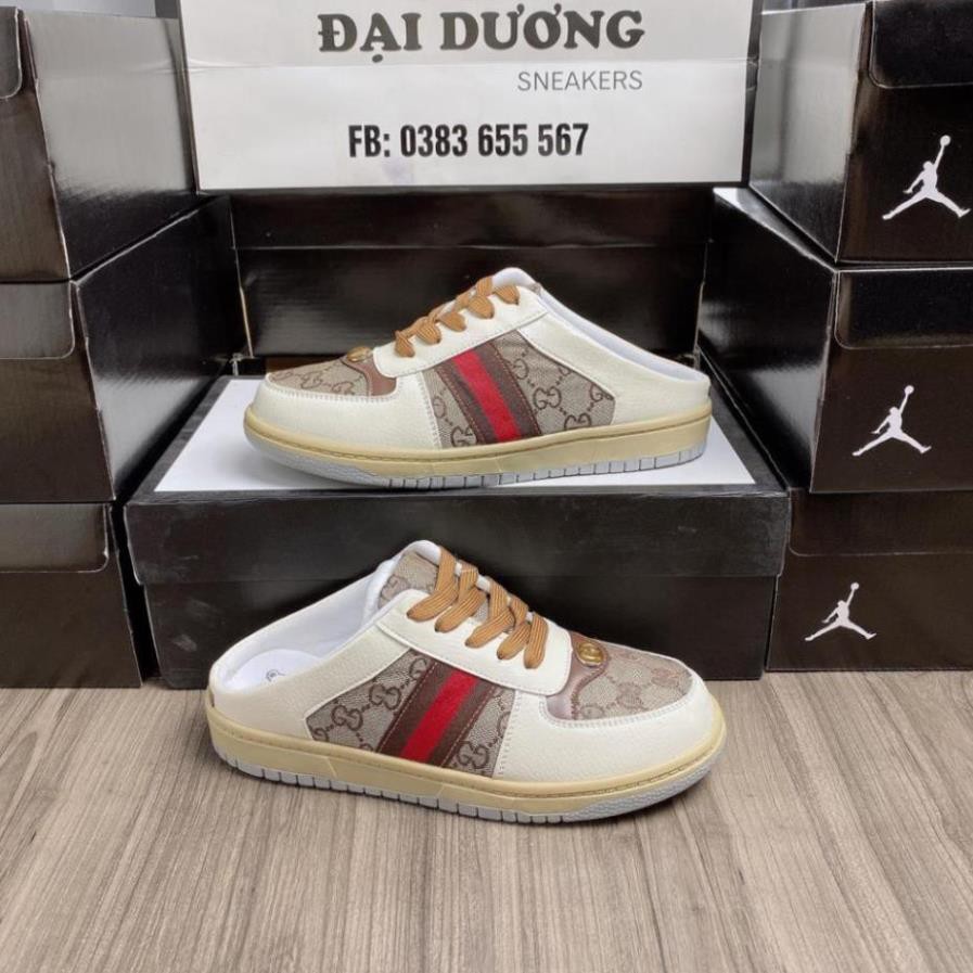 [FULL BOX + BILL] Giày Sục nữ đạp gót hàng cao caaos  sục gucci hottrend 2022 đủ size 36-39