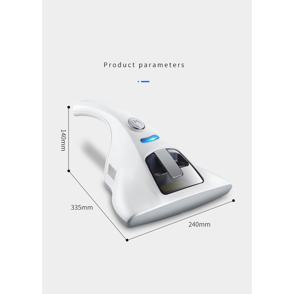 Máy hút bụi mịn lông chó mèo bụi giường nệm chăn ga gối diệt khuẩn bằng tia UV và nhiệt độ cao MH-01 DL TECH | BigBuy360 - bigbuy360.vn