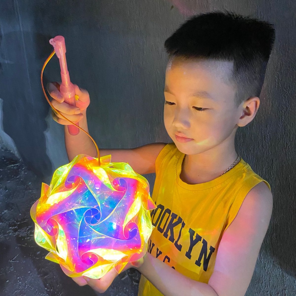 Đèn lồng trung thu đồ chơi lắp ghép cho bé, trang trí decor phòng ngủ, làm việc D4 Nhà Núi