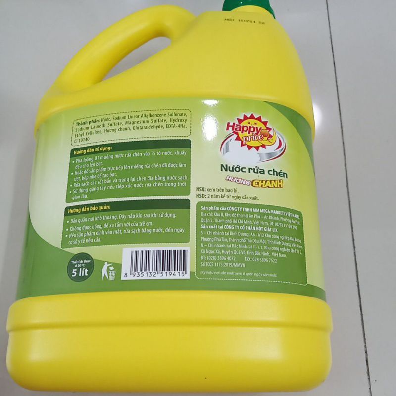 Nước rửa chén happy price
