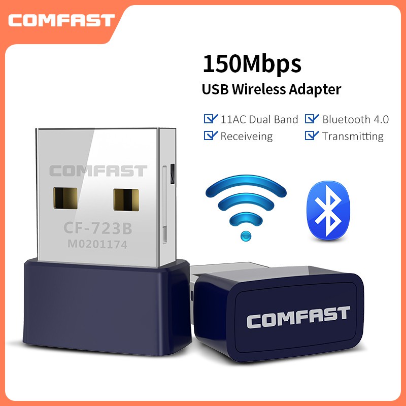 COMFAST Usb Thu Tín Hiệu WIFI Và Bluetooth 4.0 Cho Loa Không Dây Lan Wi Fi CF-723B