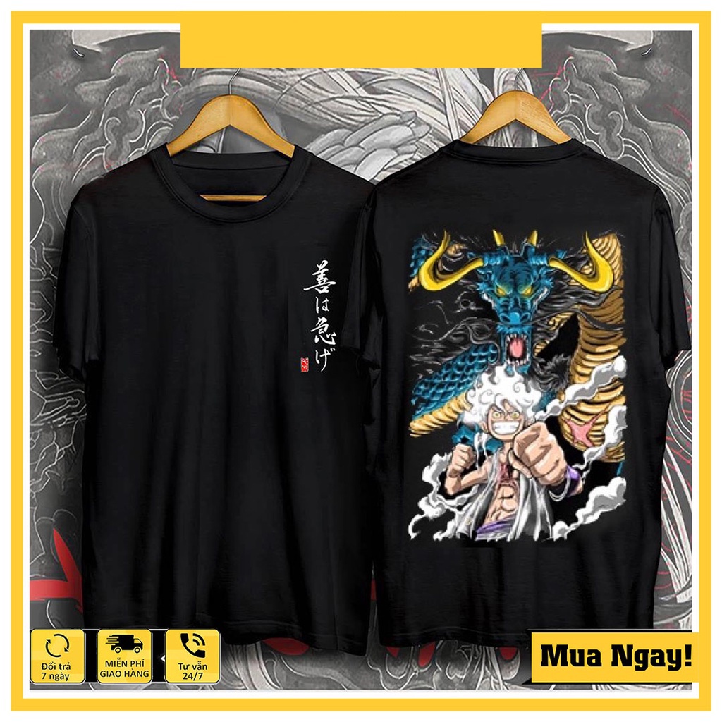 HOT Áo Luffy Gear 5, Áo thun anime manga mẫu mới nhất, giá siêu rẻ
