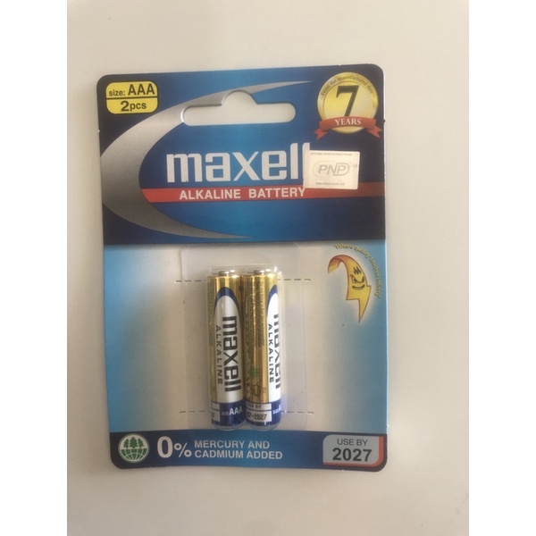 Vỉ Pin đoi đũa Maxell LR3 AAA