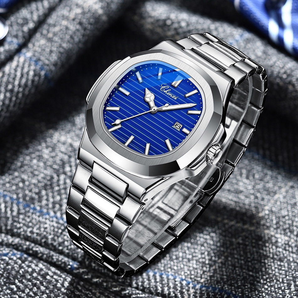 Đồng hồ đeo tay nam chất liệu thép không gỉ chống thấm nước sang trọng