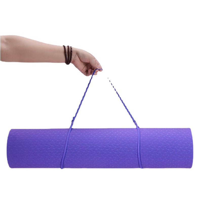 Thảm tập yoga TPE 6mm cao cấp, tặng kèm túi đựng (giao màu ngẫu nhiên )