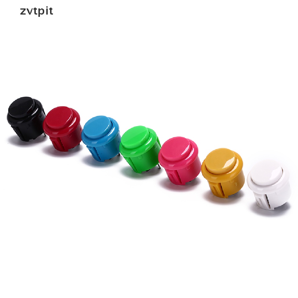 [ZVPT] 10pcs 24Mm push buttons replace for arcade button games parts of 7 colors DSF