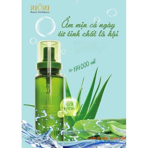 Xịt Khoáng Dưỡng Ẩm RIORI Aloe Fresh 80ml – Xịt Cấp Ẩm Cho Da Tức Thời, Giúp Thư Giãn, Giảm Stress… | BigBuy360 - bigbuy360.vn