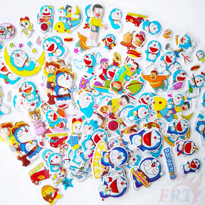 Set 1/5 Tấm Hình Dán Doraemon 3d Cho Bé