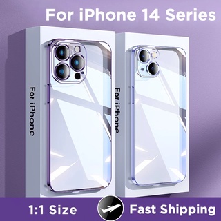 Ốp điện thoại viền mạ có 5 màu lựa chọn cho compatible for iPhone14 Pro Max 13 12 11 Pro Max XS Max