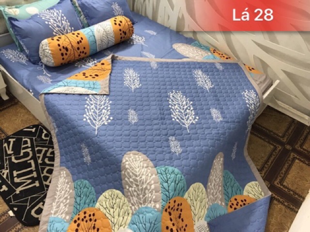 trọn bộ ga chun Chăn Hè cotton Poly 5 món -> được chọn mẫu /size | BigBuy360 - bigbuy360.vn
