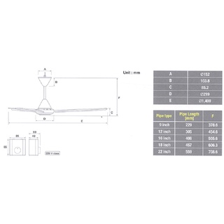 Quạt trần KDK M60XG