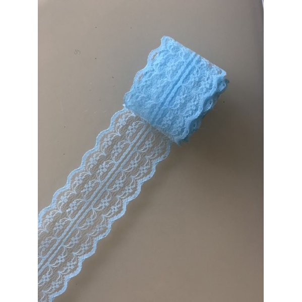 Cuộn 5 mét - Ruy băng ren mỏng size 45mm, phụ kiện handmade, phụ kiện diy