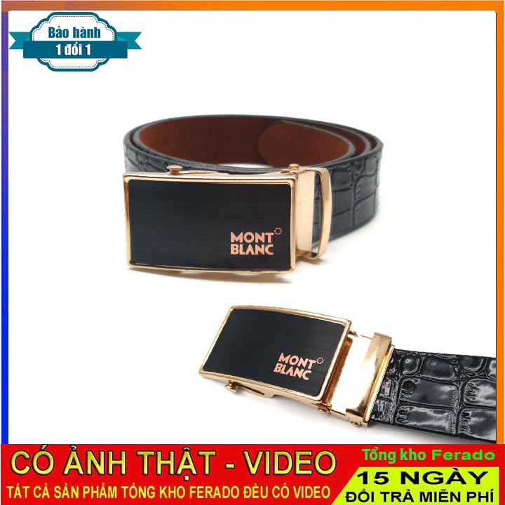 Thắt lưng nam da bò vân cá sấu