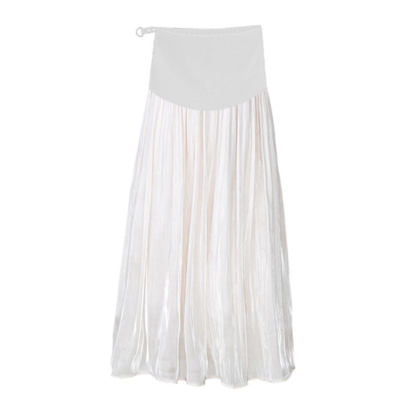 Chân váy bầu dáng dài nhúm thời trang bầu và sau sinh | BigBuy360 - bigbuy360.vn