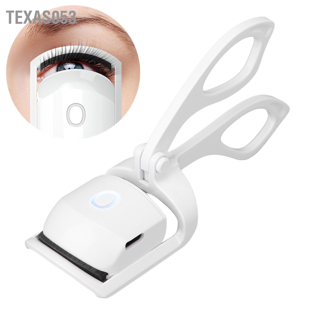 Hàng Sẵn Dụng cụ bấm cong lông mi Cầm Tay Có Thể Sạc Lại sử dụng nhiệt tạo hàng mi cong vút giữ lâu dài【Texas053】