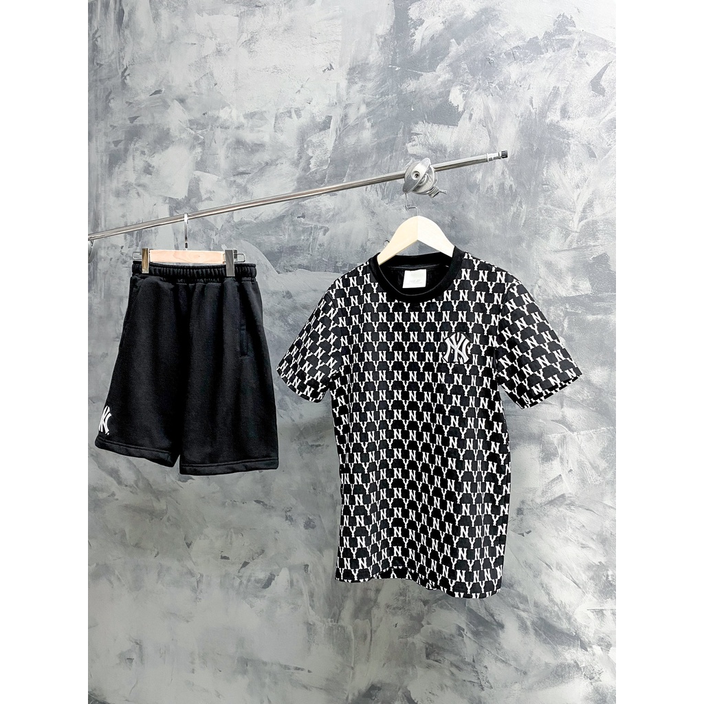 (HÀNG XUẤT XỊN) Quần nỉ NY015 M/I/b Shorts IN BLACK Form Nam Nữ mặc được Made in Cambodia full tag code