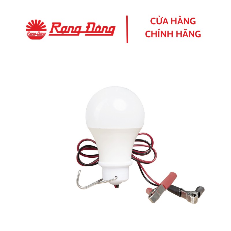 Bóng Đèn LED Bulb tròn Kẹp Bình Ắc Quy Rạng Đông A60N1 9W