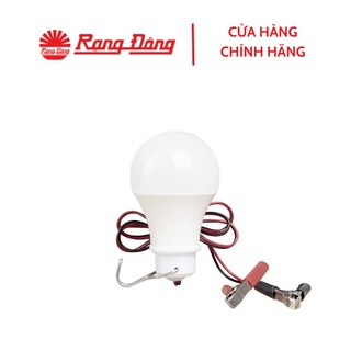 Bóng đèn led bulb tròn kẹp bình ắc quy rạng đông a60n1 9w