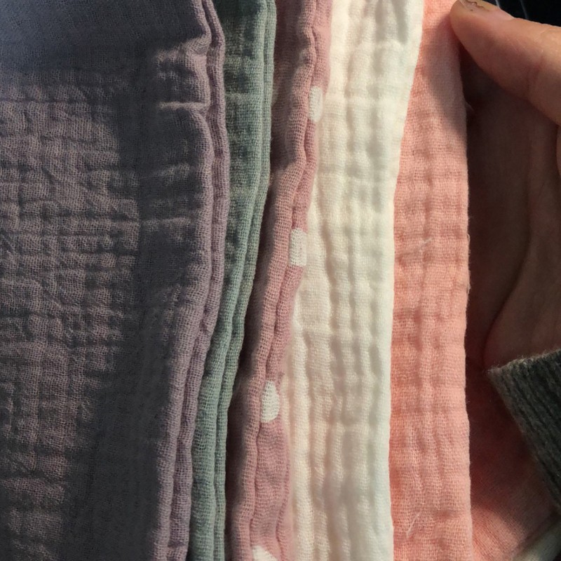 Set 5 Khăn Vuông 4 Lớp Chất Liệu Cotton Cho Bé