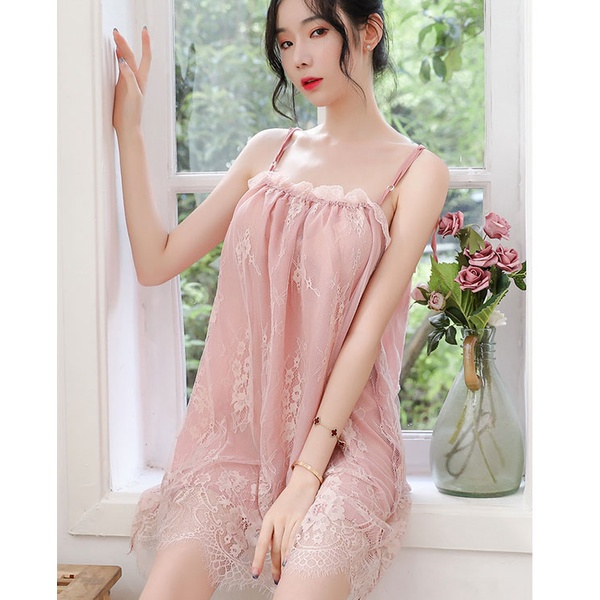 Đầm ngủ ren dây dịu dàng gợi cảm TK1822