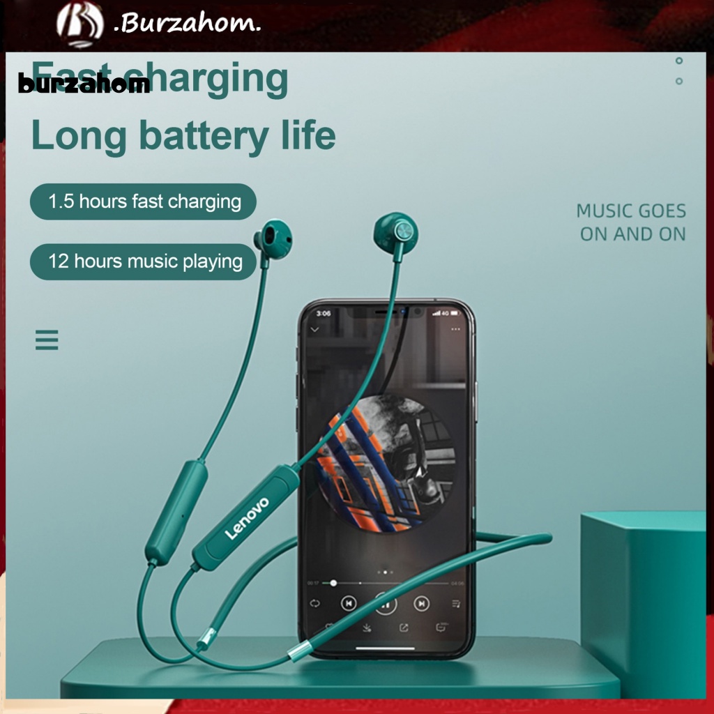 Tai Nghe Nhét Tai Thể Thao Bluetooth 5.0 Bur Lenovo SH1 Âm Thanh Sống Động Chất Lượng Cao