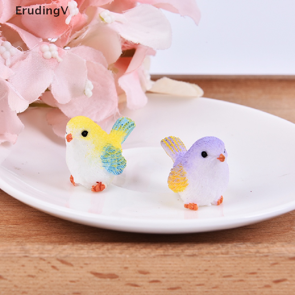 Mô Hình Chú Chim Hoạt Hình Mini Trang Trí Sân Vườn