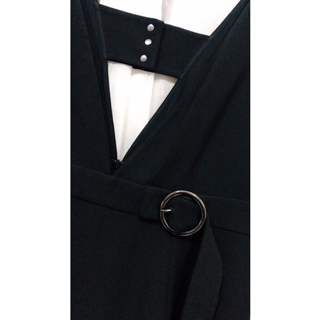 Đầm yếm đen PEACEBIRD - new 98%