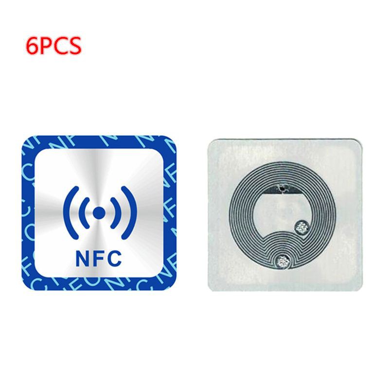 6 Miếng Nhãn Dán Bằng Kim Loại Đa Năng Nfc Ntag213 Ntag 213