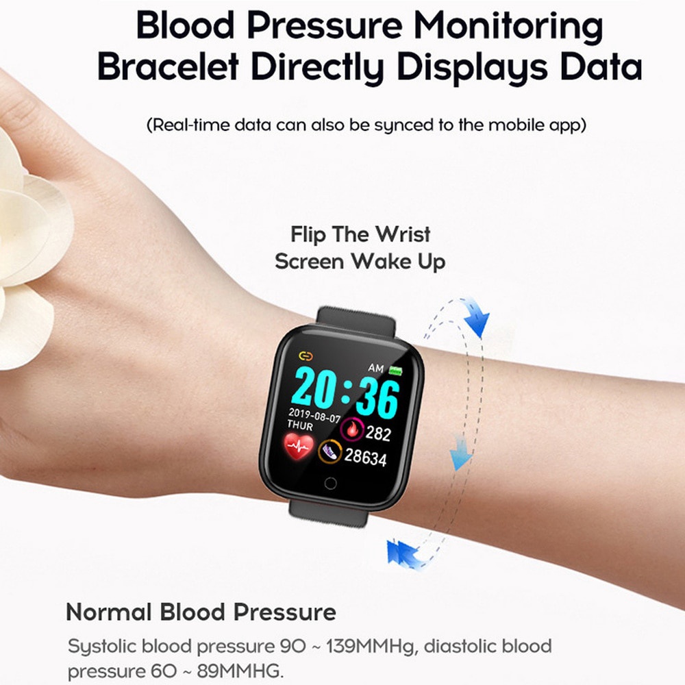 Đồng Hồ Thông Minh d20 y68 pro Kết Nối bluetooth Chống Nước Cho android ios