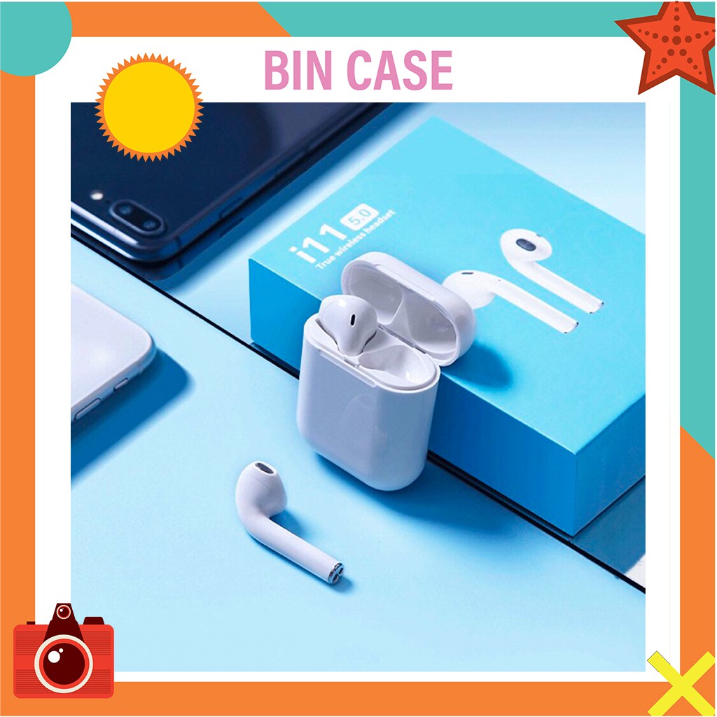 Tai Nghe Bluetooth i11 Tai Nghe Không Dây Cảm Biến Vân Tay Công Nghệ 5.0