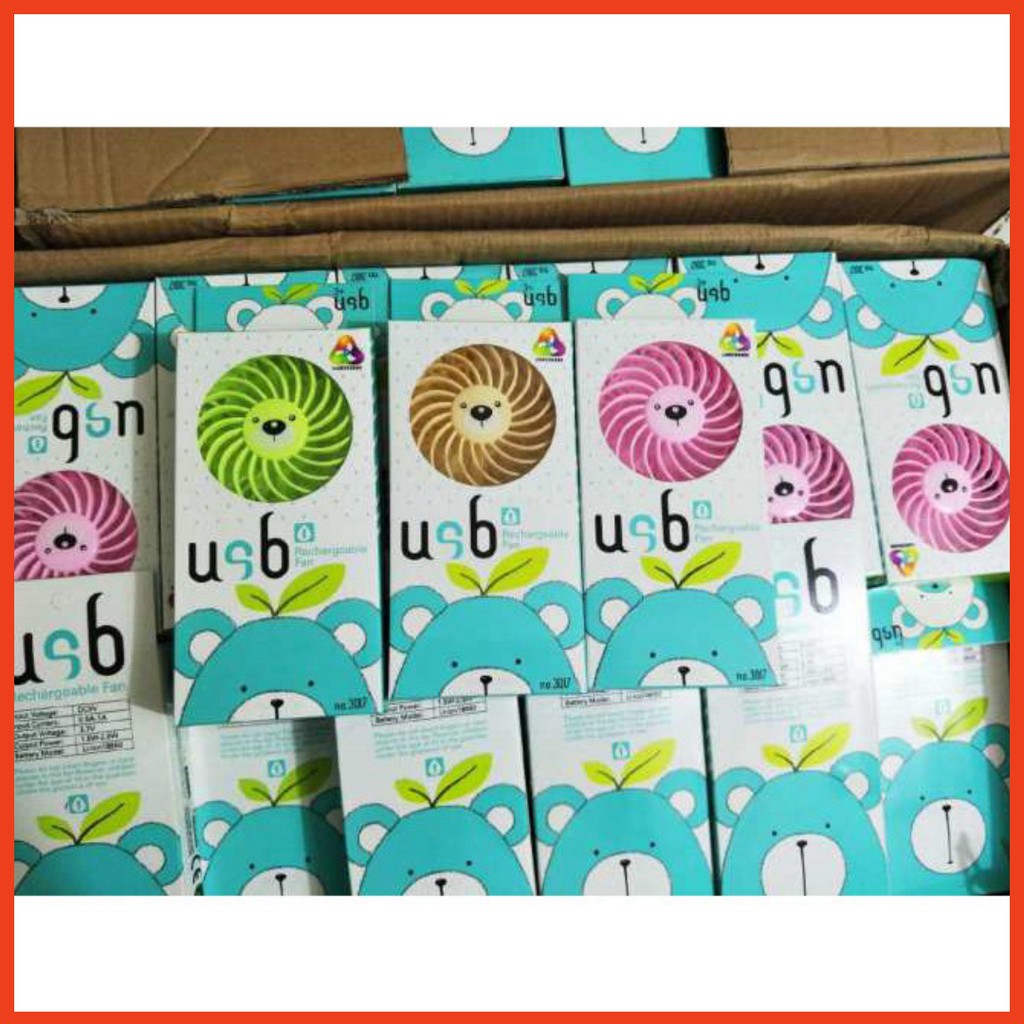 Combo 10 Quạt mini cầm tay hình Gấu