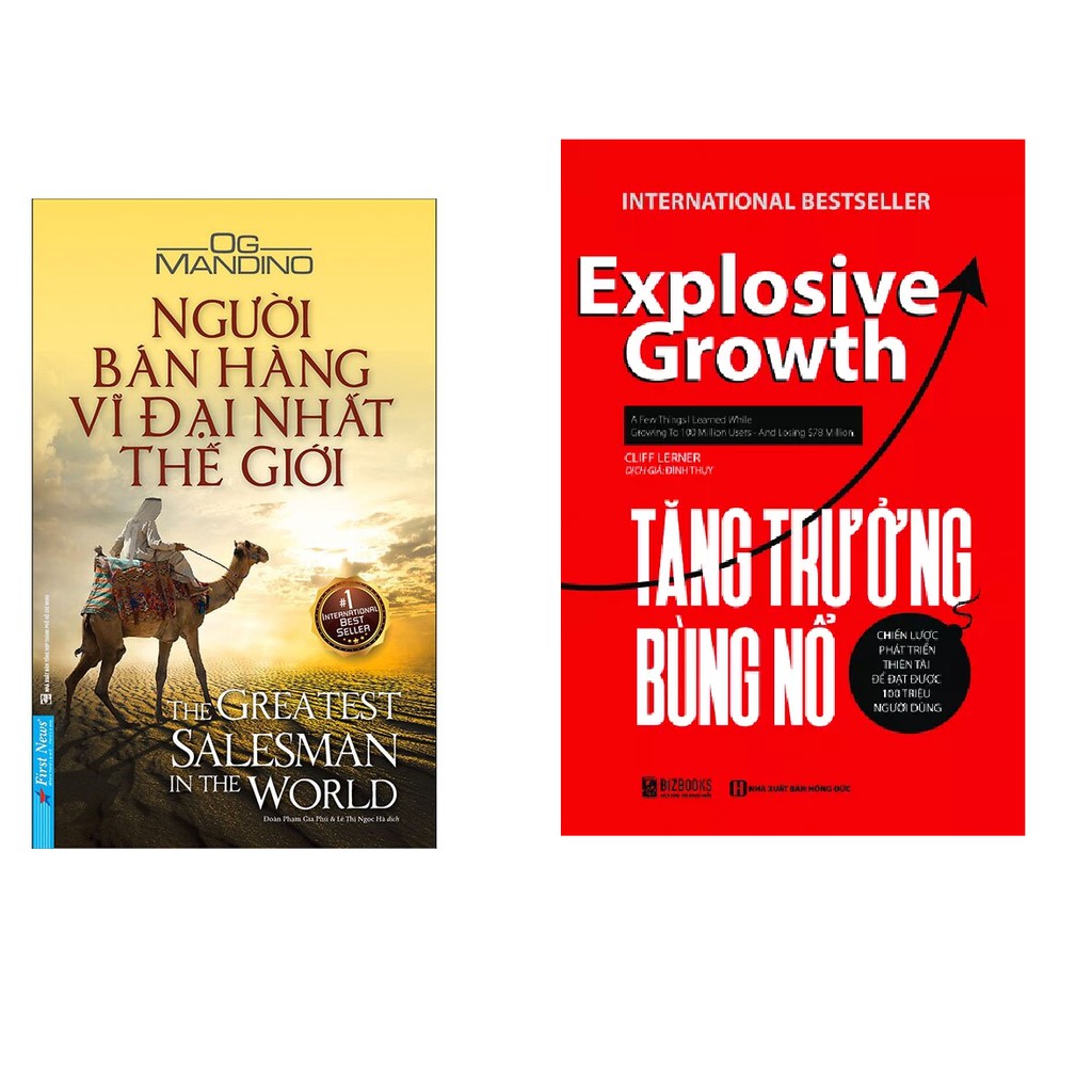 Sách - Combo hai cuốn: Tăng Trưởng Bùng Nổ+ Người Bán Hàng Vĩ Đại Nhất Thế Giới