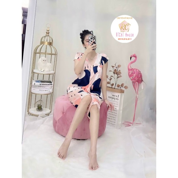 Đồ mặc nhà lửng, chất lụa freesize dưới 65 ký