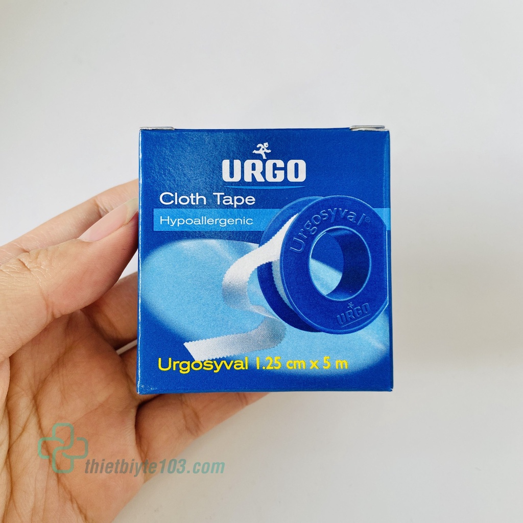 Băng Keo Lụa URGO Urgosyval, UGO TANA Các Size 5cm*5m, 2,5cm*5m, 1,25cm*5m - Băng Vết Thương Hở, Độ Dính Cực Cao