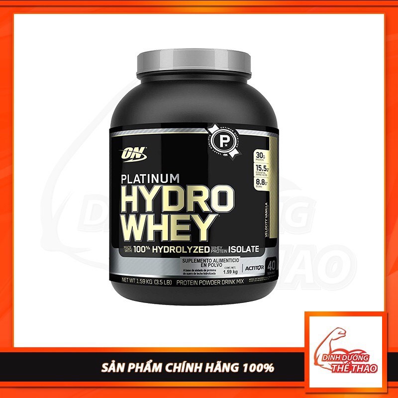 Sữa Dinh Dưỡng Tăng Cơ 100% Hydro Whey tinh khiết ON Platinum Hydro Whey 3.5 Lbs