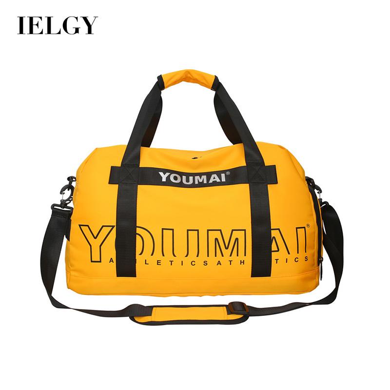 Túi đeo vai IELGY du lịch họa tiết in chữ chống nước kích cỡ lớn cho nữ