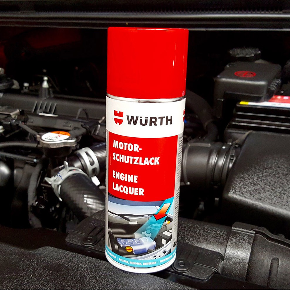 Chai xịt phủ bảo vệ khoang máy ô tô Wurth Engine Protective 400ml