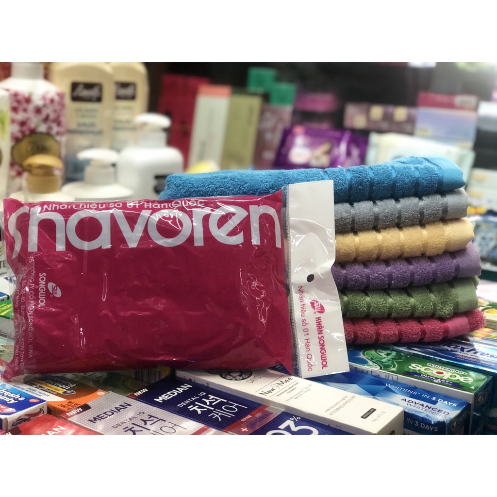 Khăn Cotton Songwel Shavoren SH LINE BORDER BATH