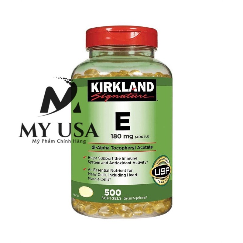 Viên chống lão hoá❤️Vitamin E Kirkland Signature 400IU đẹp da của Mỹ