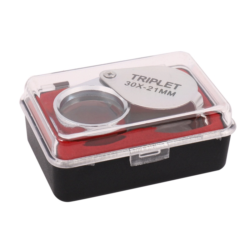 Kính Lúp Phóng Đại Trang Sức 30x Power 21mm Kèm Hộp Tinh Tế