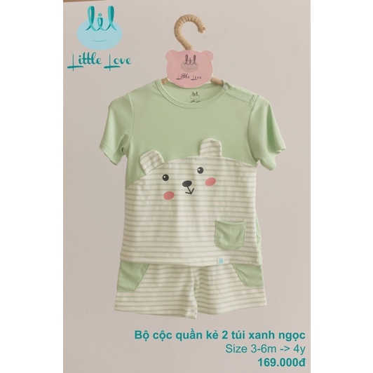 Bộ quần áo cài vai pettit dành cho bé từ 9-12m đến 4y