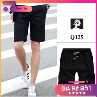 Quần short kaki lưng chun vải co giãn