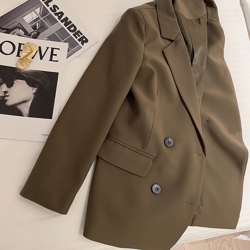 Áo Khoác Vest Màu Đen Phong Cách Hàn Quốc Thời Trang Xuân Thu 2022