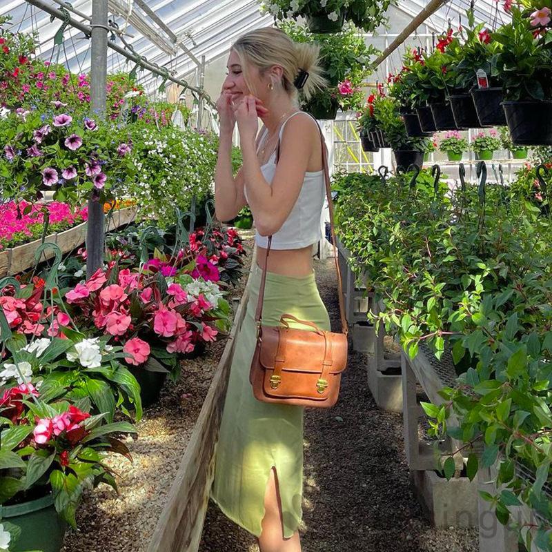 Chân Váy Bút Chì Lưng Cao Màu Sắc Đơn Giản Dành Cho Nữ