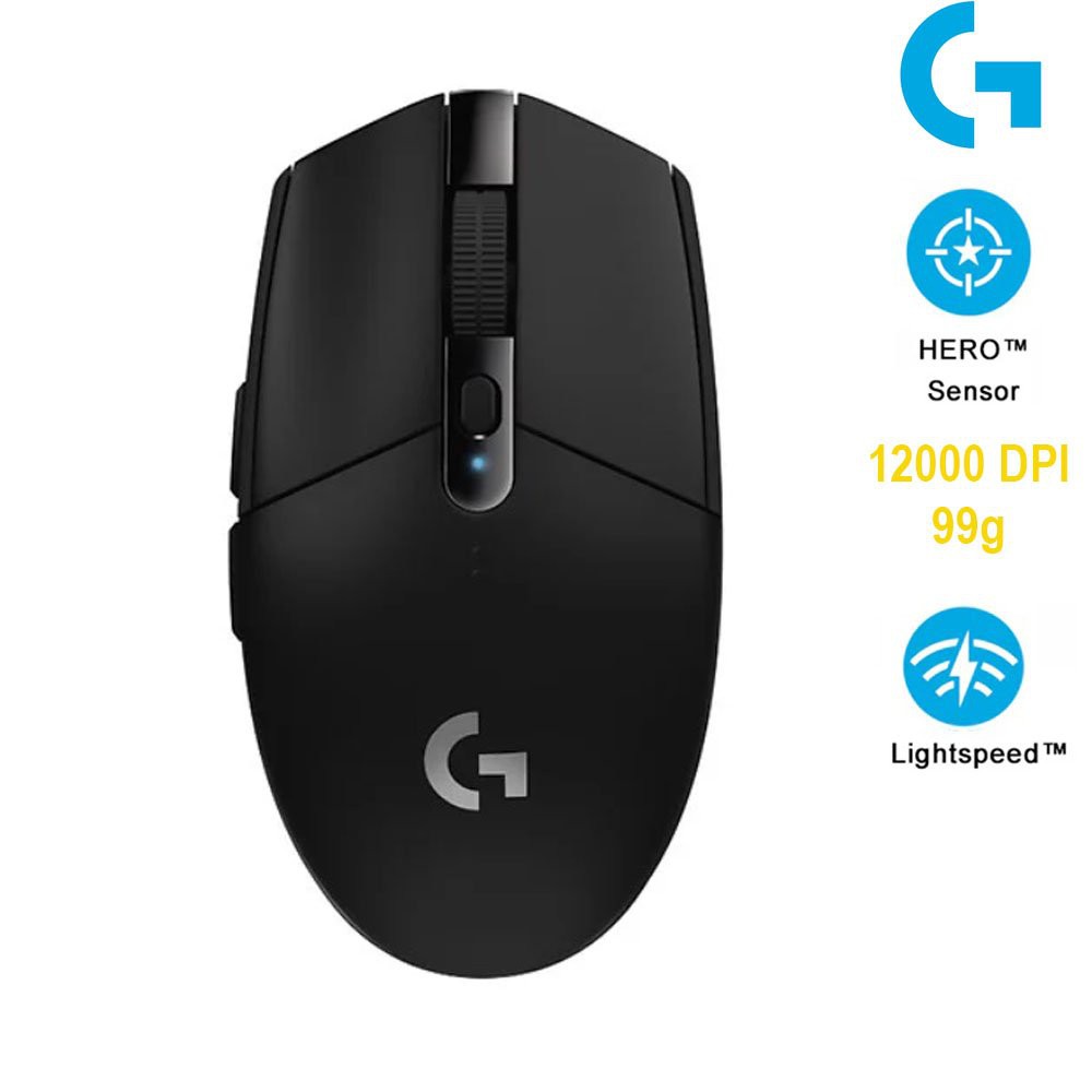 Chuột Logitech không dây G304 Màu Đen