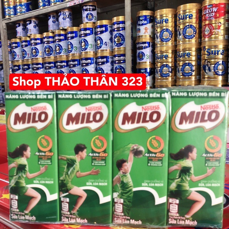 Sữa Milo Nước Nestle 180ml 1lốc 4 hộp