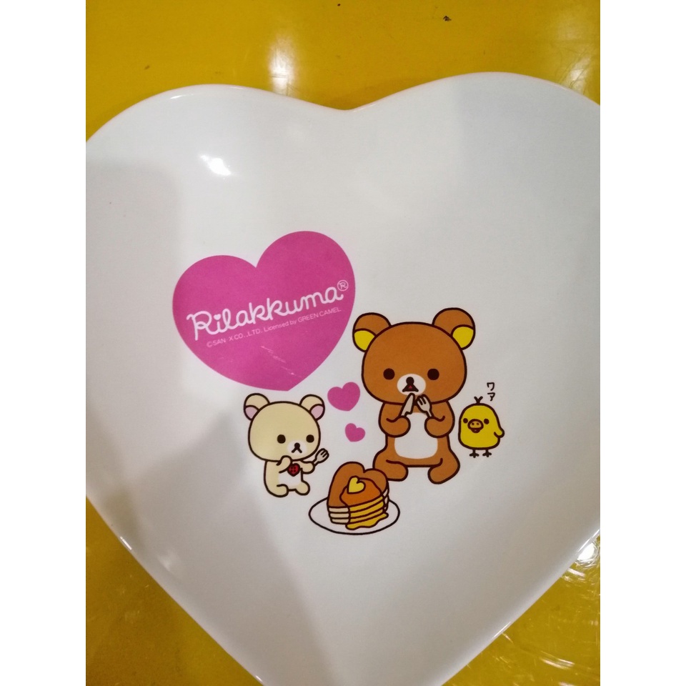 Cặp đĩa sứ hình trái tim nội địa Nhật size 21*20cm (mã 925)